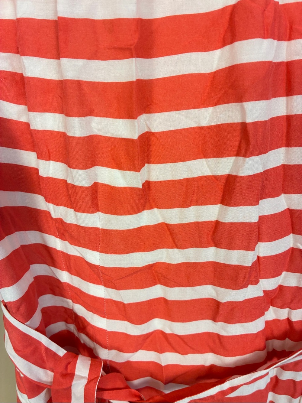 Boden Striped Belted Short Sleeve Knee Length Dress - Picture 5 of 14